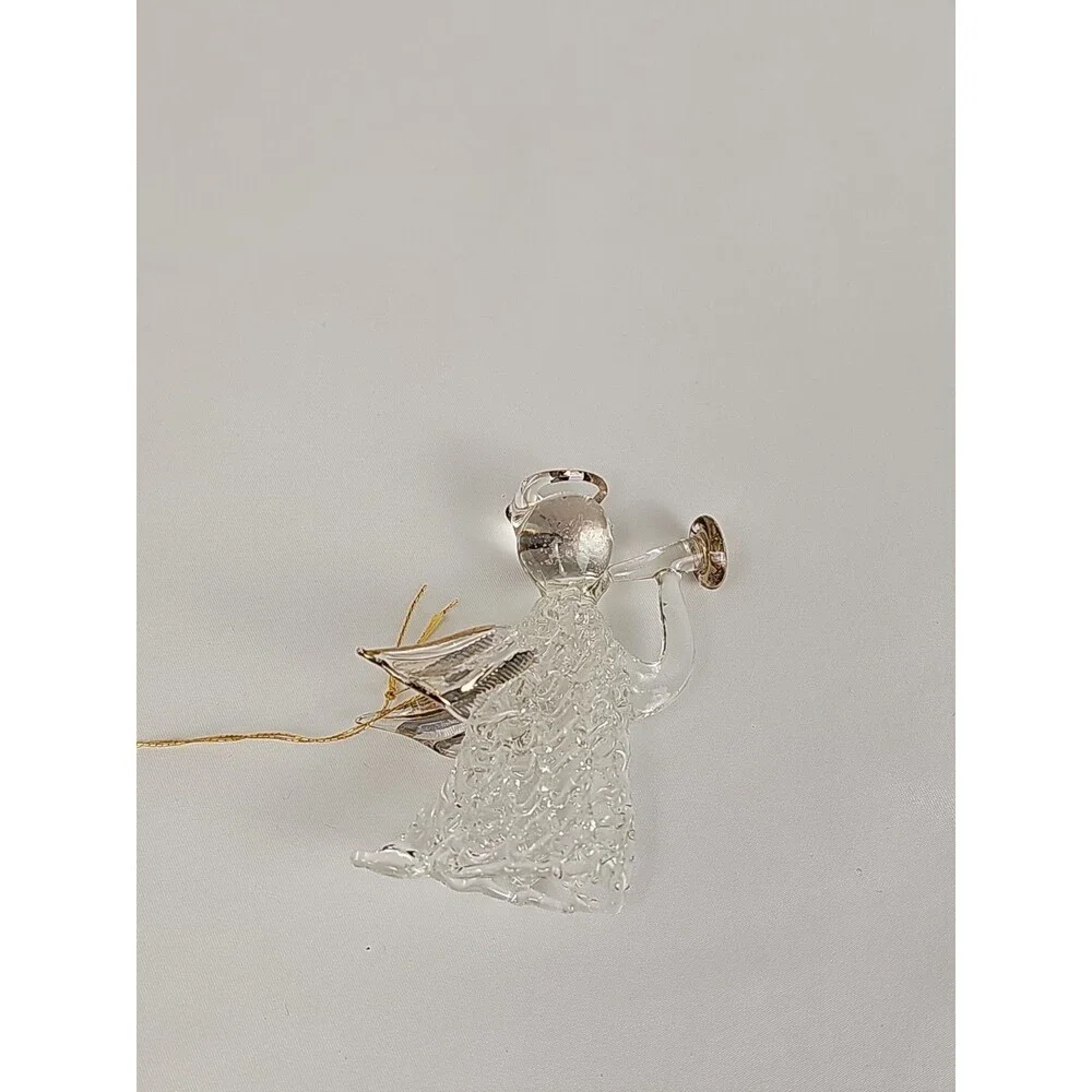 Vintage Spun Glass Christmas Ornament Set of 8 Complete w/ Original Box
